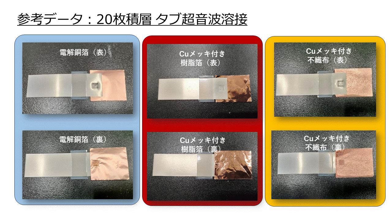 負極樹脂箔×タブリード